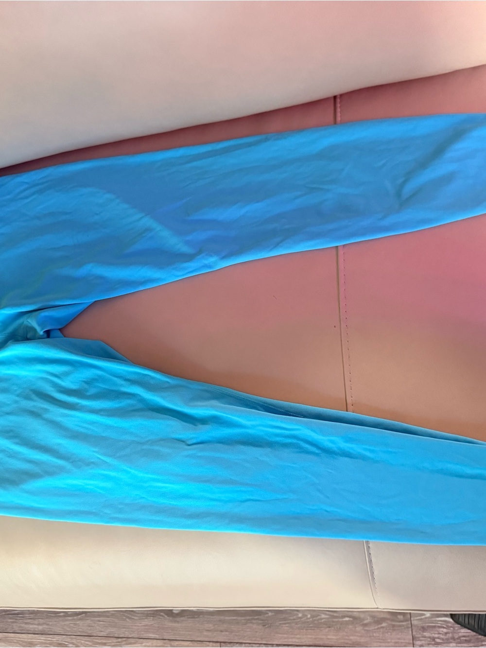 Nike zenvy neon/bright blue leggings